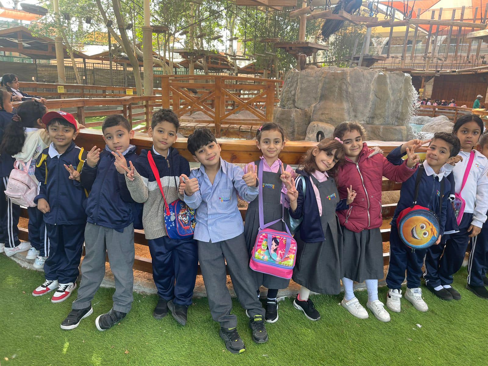 Students at Emirates Park Zoo